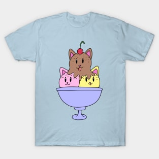 Neapolitan Ice Cream Cats T-Shirt